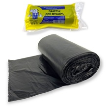 Пакет 30 литров (30шт), цвет черный, размер 48*59