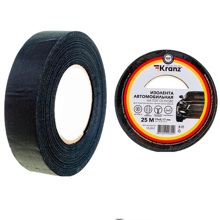 Изоляционная лента 19 мм * 25м * 0.17 мм, материал полиэстер, цвет черный