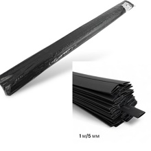 Набор термоусадочных трубок 50 шт * 1 м, 10,0/5,0 мм, цвет черный