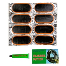 Набор № 0009 резиновых заплаток для ремонта камер (9 шт.)