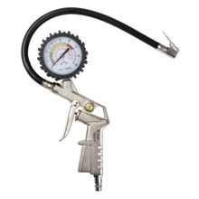 Пистолет подкачки колёс грузовой с механическим манометром 0-16 Bar