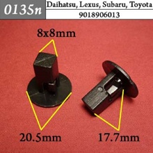 Автокрепеж для Toyota, Daihatsu, Lexus, Subaru 9018906013 (50шт)