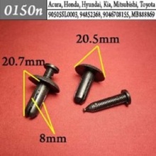 Автокрепеж для Toyota, Honda, Hyundai, Kia, Lexus, Mitsubishi, Acura 11519949, 91512SX0003 (50шт)