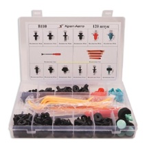 Набор пластиковых клипс с инструментом 120шт (B110)