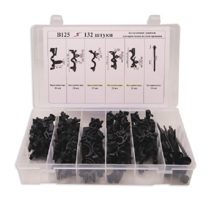 Набор пластиковых клипс 132шт (B125)