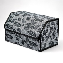 Сумка органайзер в багажник на липучке цвет огурцы (размеры 50*30*30 см)