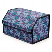 Сумка органайзер в багажник на липучке цвет цветы (размеры 50*30*30 см)