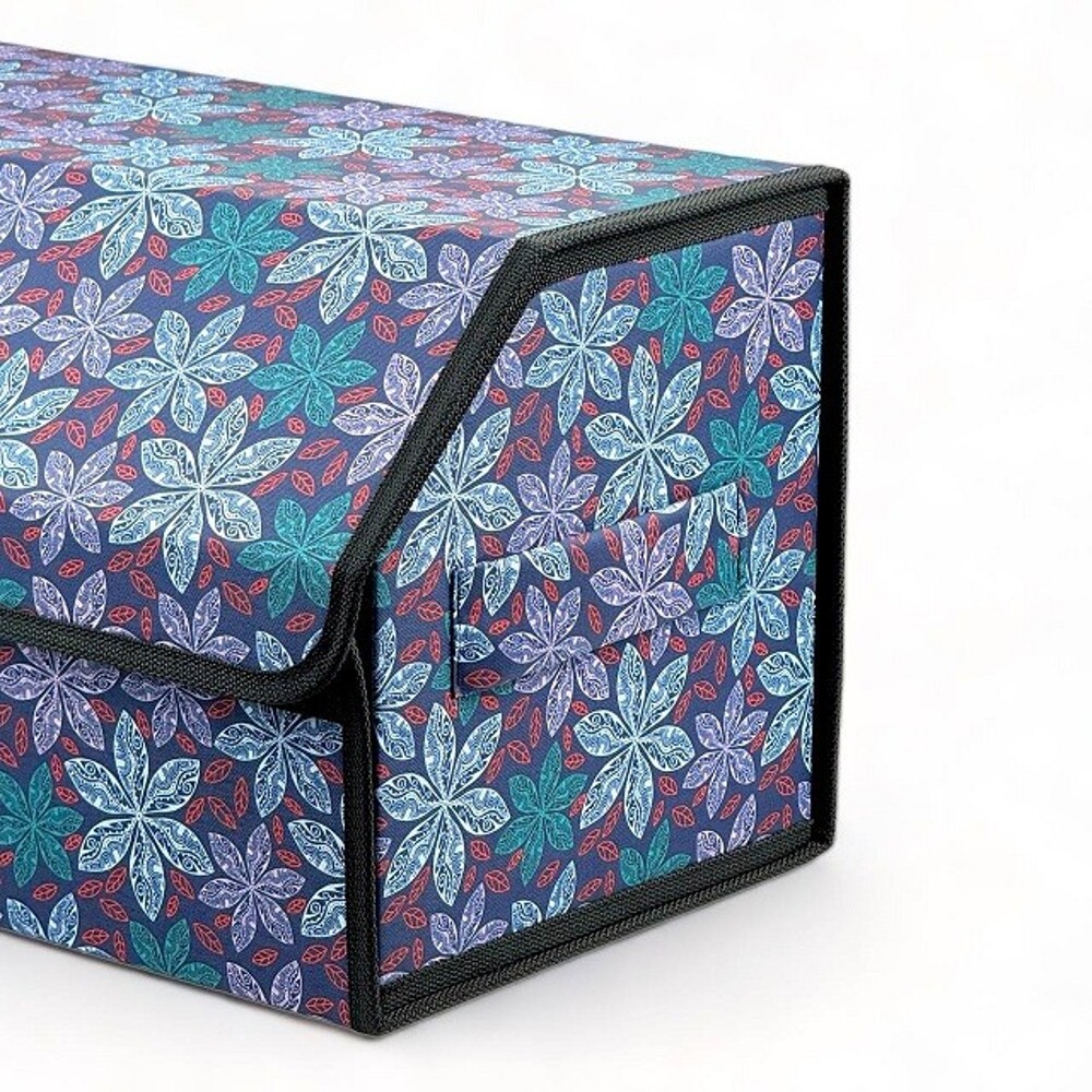 Сумка органайзер в багажник на липучке цвет цветы (размеры 50*30*30 см) Сумка органайзер в багажник на липучке цвет цветы (размеры 50*30*30 см)