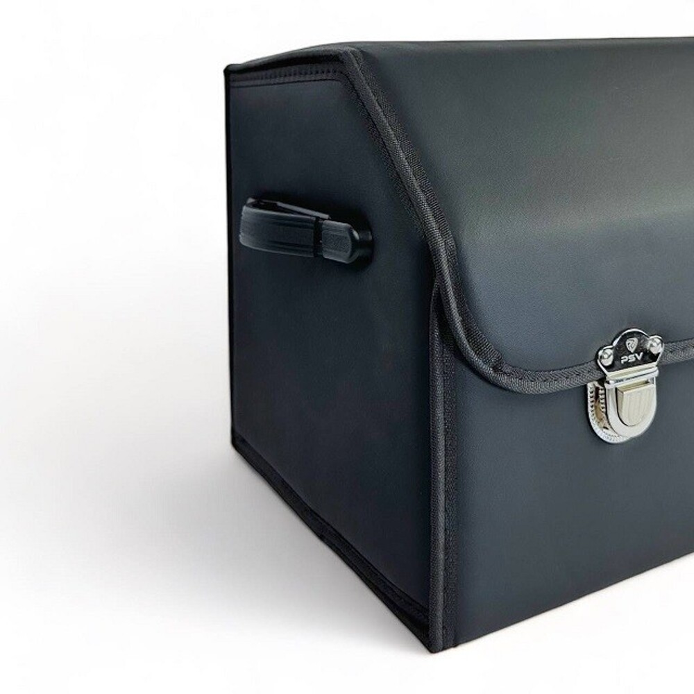 Сумка органайзер в багажник с замком, экокожа, гладкая, цвет черный, 3d размеры L (55*30*30 см) Сумка органайзер в багажник с замком, экокожа, гладкая, цвет черный, 3d размеры L (55*30*30 см)