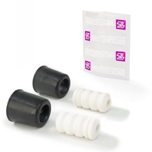 Буфер хода сжатия передней стойки PROFI для ваз-2170 2буфера пенополиуретан белый +2чехла пластик (к-т. 2 шт.)