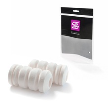 Буфер хода сжатия передней стойки PROFI для ваз-2110 пенополиуретан белый (к-т. 2 шт.)