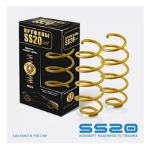 Пружины холодной навивки передней подвески для ваз 2170, 1117-1119, 2190 gold progressive