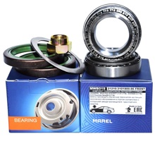 Ремонтный комплект подшипников передней ступицы (2 подшипника, 2 сальника, 2 кольца, гайка) для ваз 21210-niva