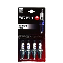 Свечи зажигания LR15YC-1 0003 Super для ваз 2109 инжектор 8 клапан. BRISK