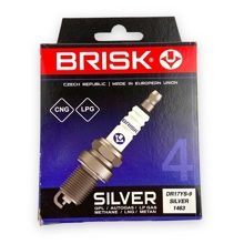 Свечи зажигания DR17YS SILVER змз 405, 406, 409 газ. (зазор 0,9 мм) BRISK