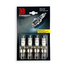Свечи зажигания LPG1, блистер, под гбо, газ, зил, уаз кор.юбкашт в упаковке