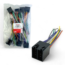 Колодка для автомагнитол Евро ISO сдвоенный штекер акустика+питание