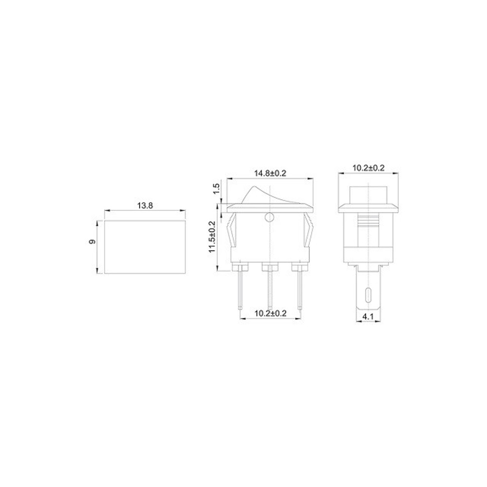 Переключатель клавишный 250V 3а (3с) ON-ON черный Micro (RWB-102), 10 шт Переключатель клавишный 250V 3а (3с) ON-ON черный Micro (RWB-102), 10 шт