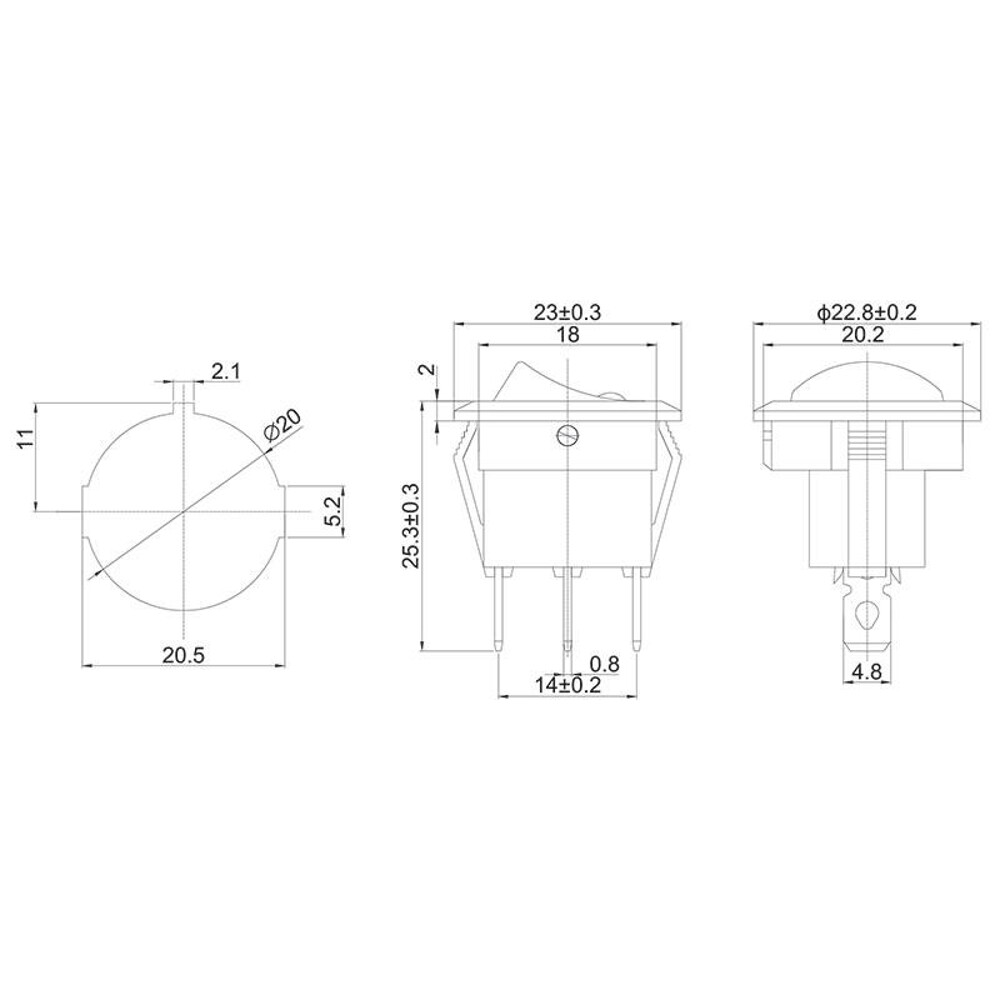 Выключатель клавишный круглый 12V 20а (3с) ON-OFF черный с зеленой подсветкой (RWB-215, MIRS-101е-8с/d) 10шт Выключатель клавишный круглый 12V 20а (3с) ON-OFF черный с зеленой подсветкой (RWB-215, MIRS-101е-8с/d) 10шт