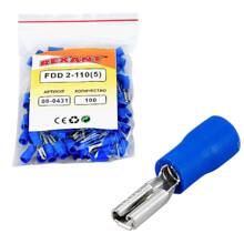 Разъем плоский изолированная рпи-м 2.5-(2.8)/РпИм 2-250 гнездо 3.8 мм 1.5-2.5 мм (100шт)