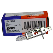 Лампа H1 галогенная 55W 12V (1шт) картон. коробка/10