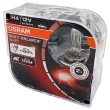 Лампа H4 галогенная 60/55W 12V Night Breaker Silver +100% (2шт комплект)