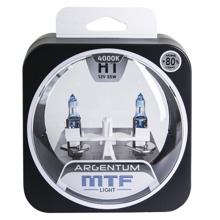Лампа H1 галогенная 55W 12V Argentum +80% (2шт комплект) /H8A1201