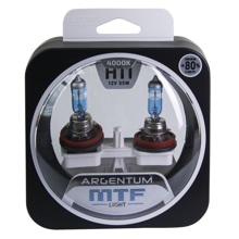 Лампа H11 галогенная 55W 12V Argentum 4000к +80% (2шт комплект)