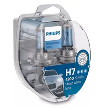 Лампа H7 галогенная 55W 12V White Vision Ultra +W5W (2шт комплект)