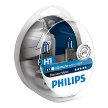 Лампа H1 галогенная 55W 12V Diamond Vision +60 % (2шт комплект)258DVS2