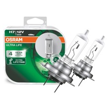 Лампа H7 галогенная 55W 12V Ultra Life (2 шт омплект)