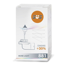 Лампа H27 881 галогенная 27W 12V Standart +30%