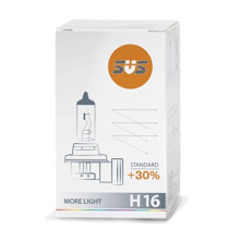 Лампа H16 галогенная 19 W 12V Standart +30% (1шт)/10