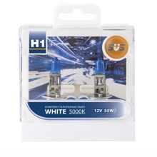 Лампа H1 галогенная 55W 12V +W5W White 5000k (комплект 2шт) 20105