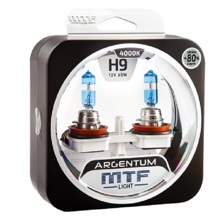 Лампа H9 галогенная 65W 12V Argentum +80% (2шт комплект) /H8A1209