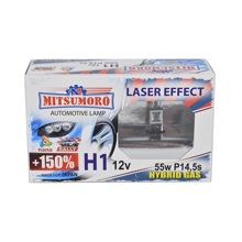 Лампа H1 галогенная 55W 12V Super Laser effect +150% (2шт комплект) 72120 PS