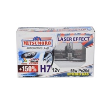 Лампа H7 галогенная 55W 12V Super Laser effect +150% (2шт комплект)