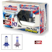 Лампа H7 галогенная 55W 12V Super Plasma effect +200% (2шт комплект)