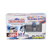 Лампа H11 галогенная 55W 12V Super Plasma effect +200% (2шт комплект)