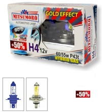 Лампа H4 галогенная 60/55W 12V ANTI FOG EFFECT +100% (2шт комплект)