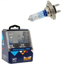 Лампа H7 галогенная 55W 12V Crystal +130% (2шт комплект)