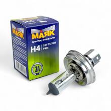 Лампа H4 галогенная 75/70W 24V P45t