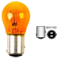 Лампа 12V P21/5W BAY15D желтая (1шт)