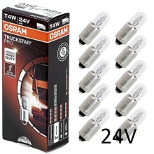 Лампа 24V T4W BA9S (1шт)/10