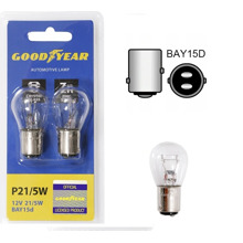 Лампа 12V P21/5W BAY15D (2 шт блистер)