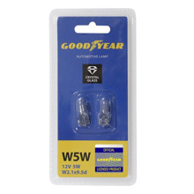 Лампа 12V W5W W2.1x9.5D (2шт блистер)