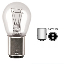Лампа 12V P21/5W BAY15D +30%