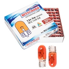 Лампа 12V W5W W2.1x9.5D ORANGE (1шт)
