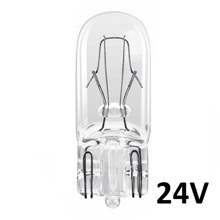 Лампа 24V W5W W2.1x9.5D (1шт)/ 2845