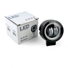 Противотуманная фара с ход. огнем круглая 15w (1шт)